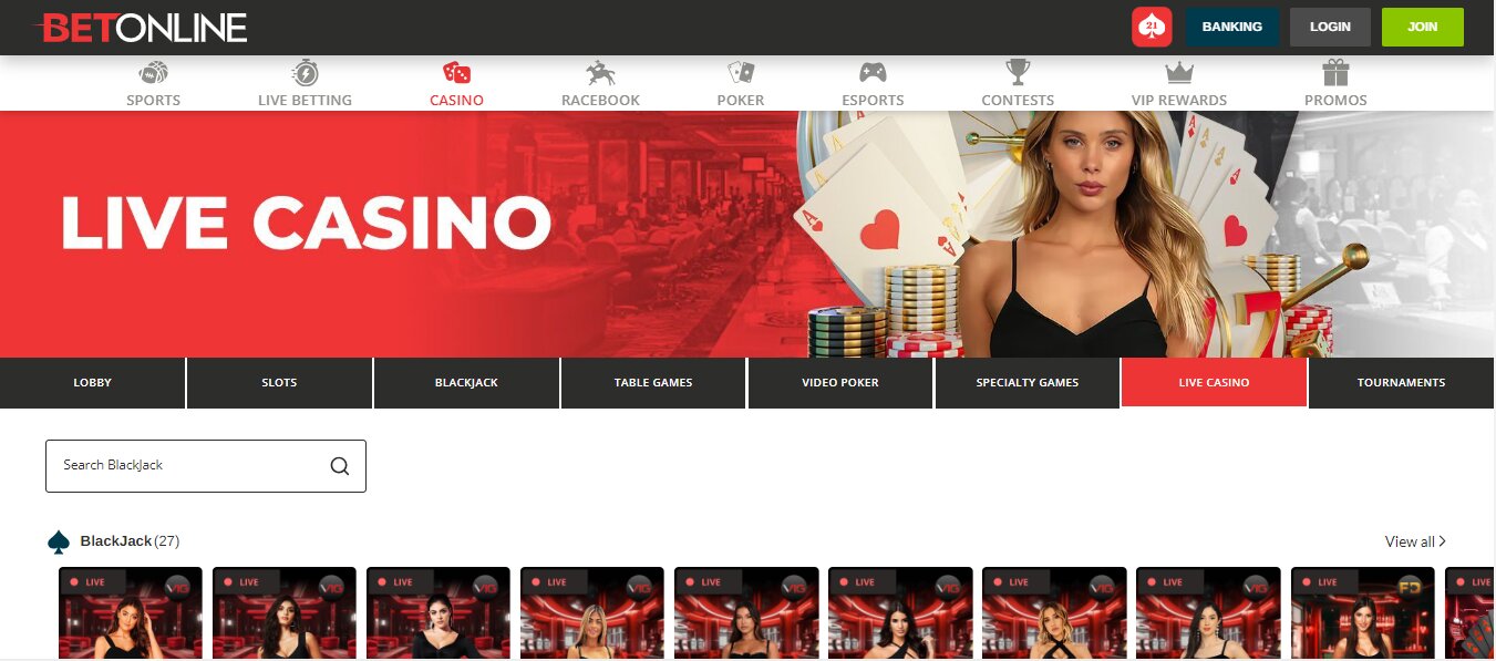 BetOnline.ag Live Casino
