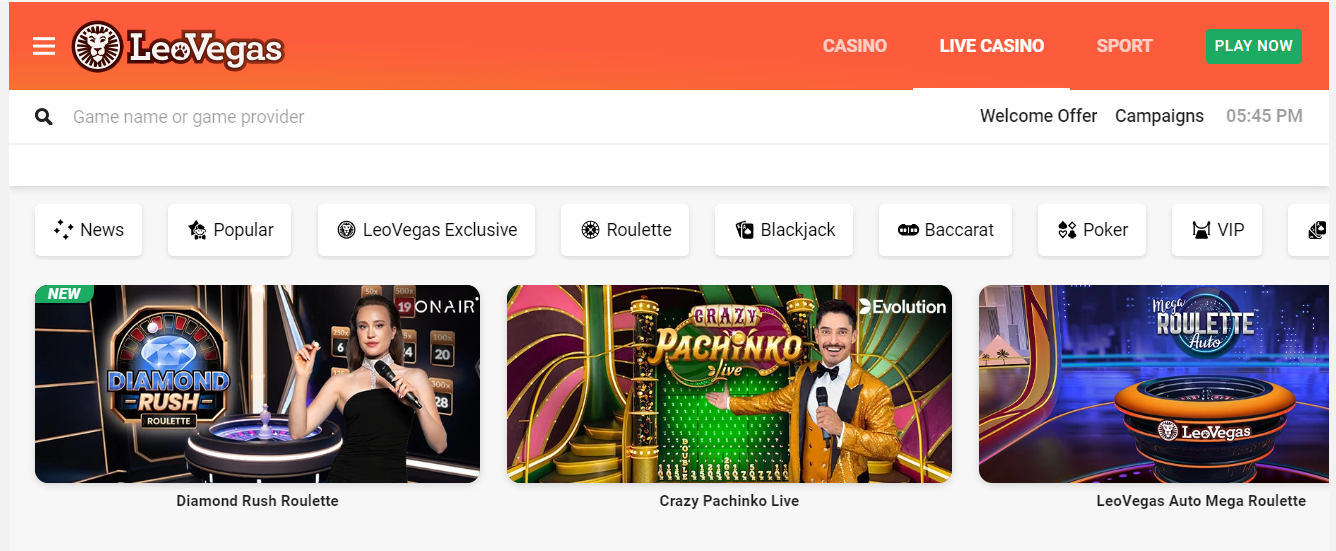 LeoVegas Online Casino